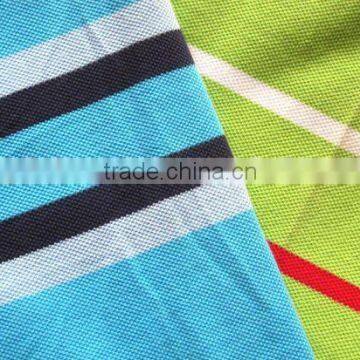 21s 210gsm100% card cotton stripe pique