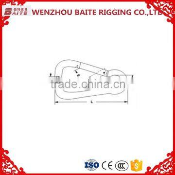 Hot Selling High Quality ALUMINUM CARABINER Yellow or Gold SPRING HOOK China Rigging Hardware Manufacture photo-3