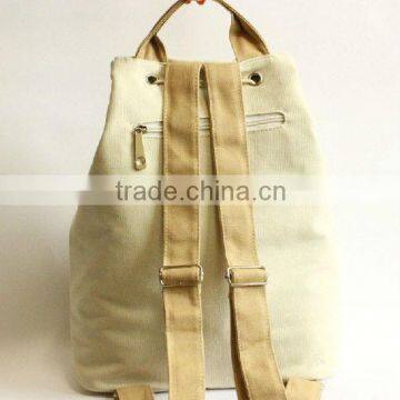 2016 Wholesale Fashion Canvas Backpack Popular White Outdoor Backpack for Girls Hot Sale Bags Supplier's Choice photo-3