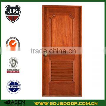 Economic White Color Simple New Design Wooden Flat Exterior Louvered Door on Sale photo-2