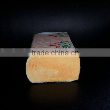 Yellow Paper towel printed,GRADE 1, Recycled pulp