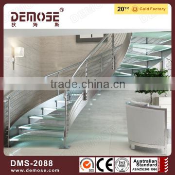 natural stone stair treads for double steel plates stair