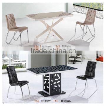 best price adjustable glass dining table factory sell directly YY9