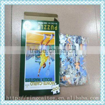 wholesale adult custom jigsaw puzzle game 500 pieces; cardboard paper game puzzle