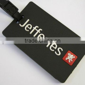 Personalized Cute Shape 3D PVC Self Adhesive Luggage Tags