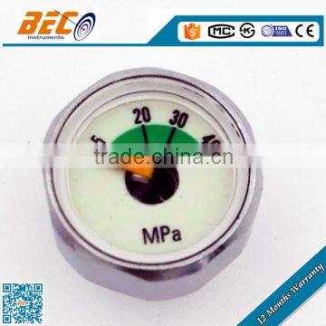 (YL-23D) 23mm functional color single pointer mpa scale dial type mini pressure gauge manometer