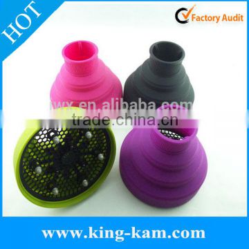 Foldable wholesale hair dryer folding silicone rubber diffuser