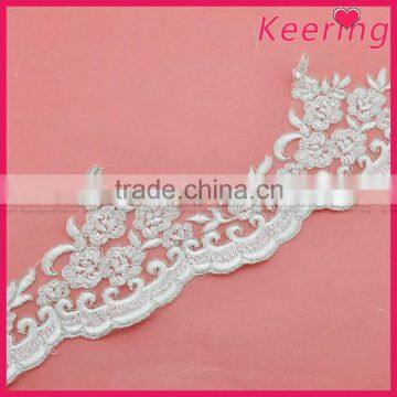 hot embroidery lace in factory price for dress WTPA-023