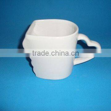 Porcelain Special Shape White Mug