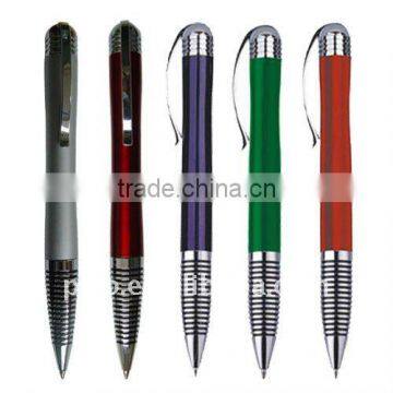 Spring clip ball point pen with lacquer finished on sale