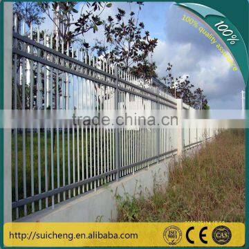 2015 Professional factory Euro style Powder Coated Decorate Steel Palisade Fence(Guangzhou Manufacturer)