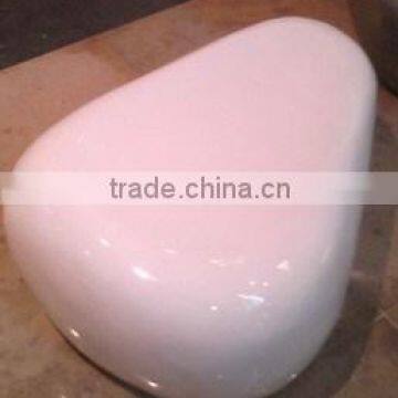 fiberglass modern round oval leisure pebble shaped chair