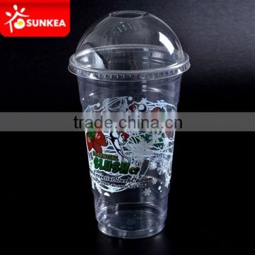 Hot sale disposable clear smoothie plastic cups