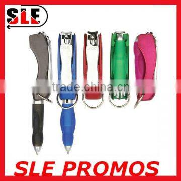 Multifunctional promotion gift pen with nail clipper