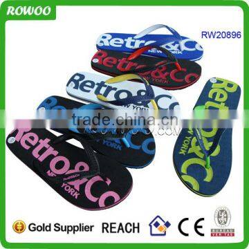 Unique Men Customized Eva Footwear Design Slipper,Customized Logo Beach Slipper photo-3