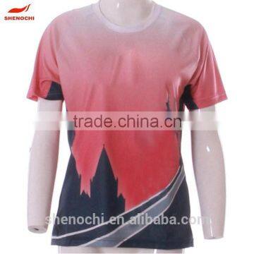 Sport style new custom design female t shirt women 2015