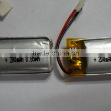 200mah li Ion Polymer Battery / 801525 Li Polymer Battery 200mah photo-2