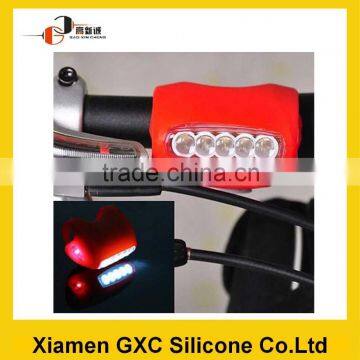 Logo Print Silicone Outdoor Led Bike Light photo-2