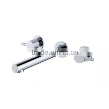 Dual lever 2016 brass wall mounted bath faucets bath set