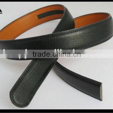 promotional men's leather belt for auto buckle