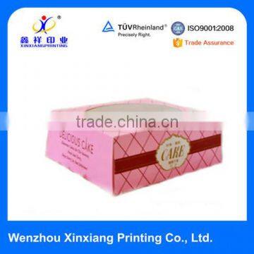 Pink Cube Top Quality Cake Box Design Boxes