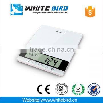 Large LCD Display Electronic Digital Glass Kitchen Scale 10kg photo-2