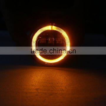 Harley Round 4.5inch Motorcycle LED Fog Lights LED Angel Eyes Fog Lights With DRL Turn Signal Lights RED Demon LED Fog Light photo-5