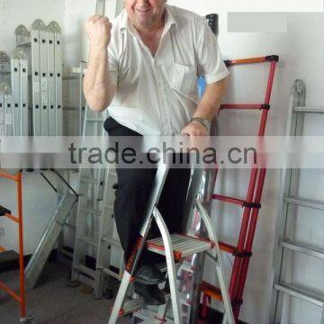 Aluminum EN131 multifunction extension step tools stephousehold ladder XP-HLA005T