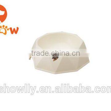 New arrival pet diamond slice surface bowl feed bowl good quality PP