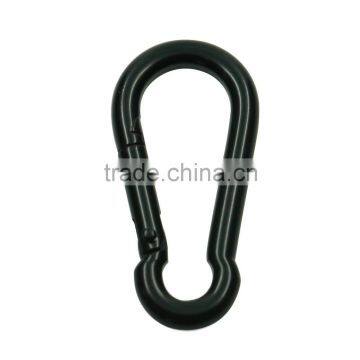 Steel strong black swivel carabiner snap hook