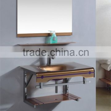 New design bathroom cabinet/ glass basin(WMD-21)