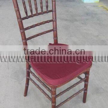 Mahogany Wood Chiavari Chair With Cushion