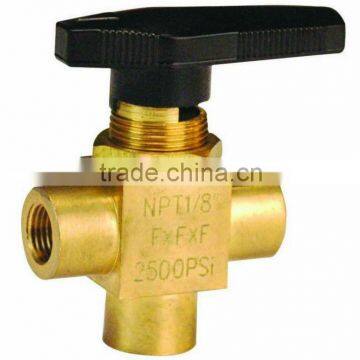 Brass High Pressure Panel Mount Ball Valve