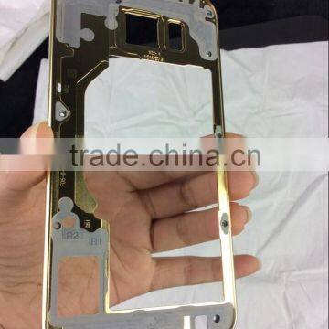 for Samsung S6 gold middle with diamond housing replacement