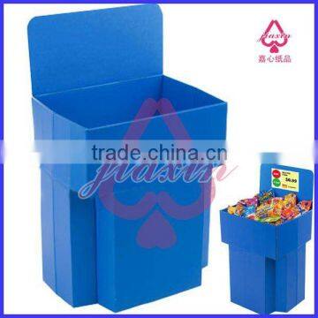 JX6032- Point of sale promotional dump bin display stand for retail goods