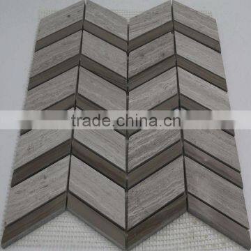 white grey marble mosaic wall tile