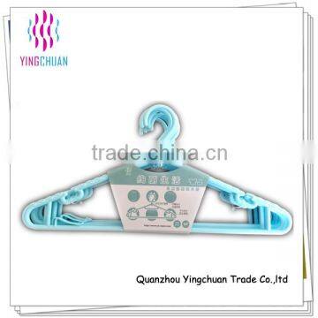 Wholesale cheap fashionable colorful plastic cloth hanger