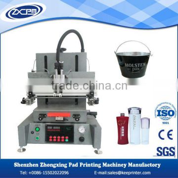 Semi-auto one color mini screen printing machine for bucket