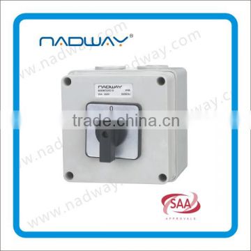 IP66 waterproof Weather protected changeover switch