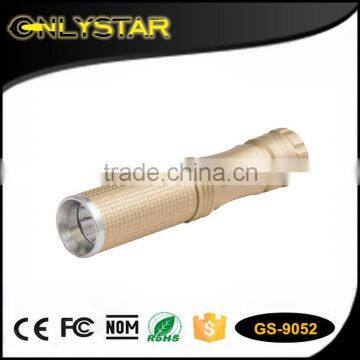 Onlystar GS-9052 aluminum 3W LED high power pen torch lumen led flashlight