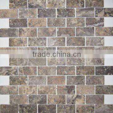 Travertine mosaic tile