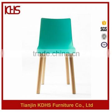 China Bazhou Middle Back Green Plastic Wooden Design Unfolded Leisure Chair