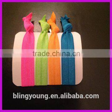 Logo customized polyester elastic foe hair tie