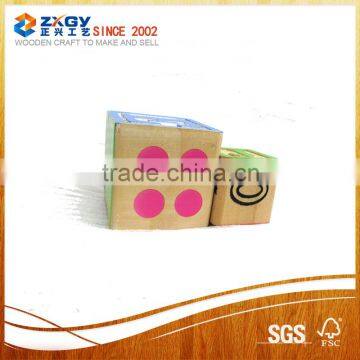 Good quality custom 35MM wooden dice with burned pattern