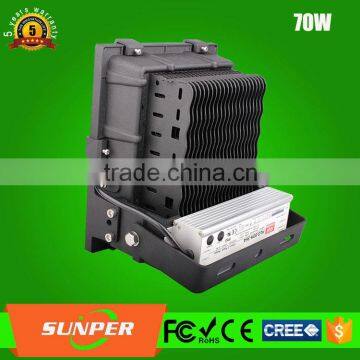 70w flood light aluminum body housing 5 years warranty