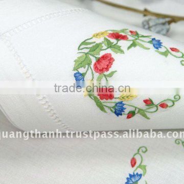 hand embroidery napkin