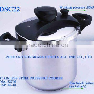 Sandwich Bottom Pressure Cookware