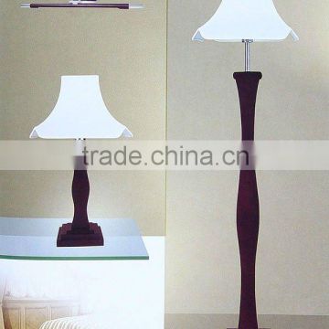 Red Color Simple Design Wooden Floor Light Or Floor Standing Lamps