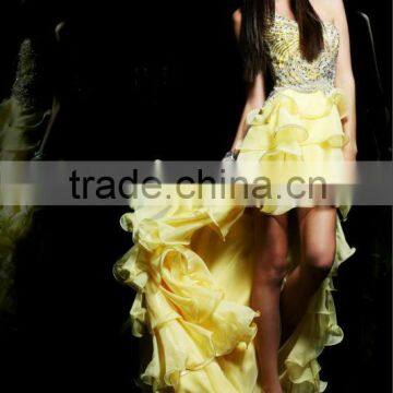 Afters Dress One-shoulder Full Beaded Cocktail Dress Prom Gowns Suzhou k53-3870