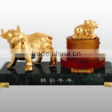 Hot Sales!! Twelve Zodiac Metal Crafts Of Animal(Cow)